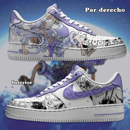 Air Force 1 x Luffy Nika Gear 5 - Art Force Custom